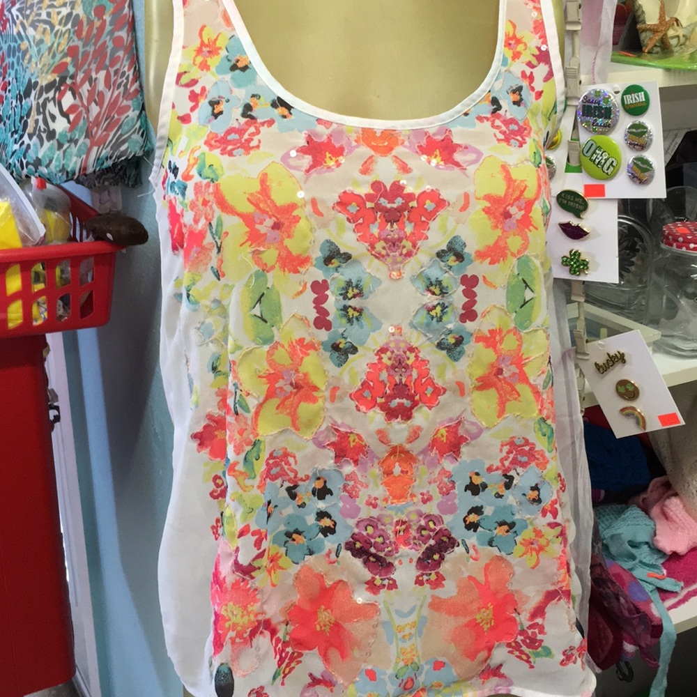 Colorful sequin top - Picture 2 of 2
